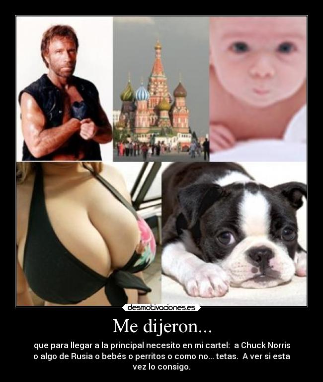Me dijeron... -