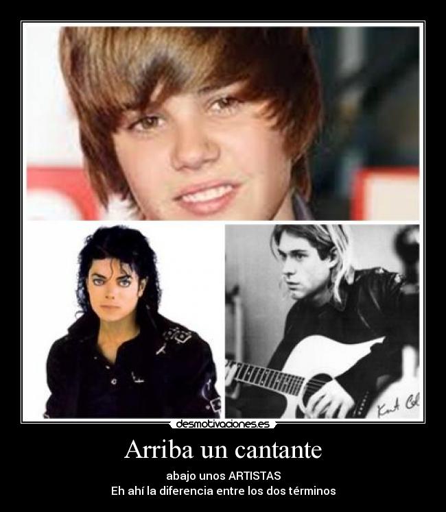 Arriba un cantante -