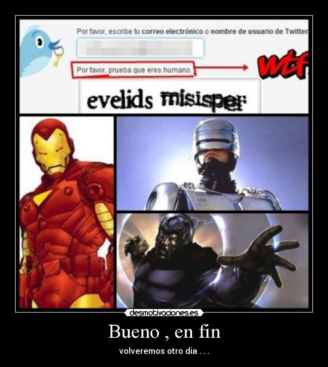 carteles iron man robocop magneto desmotivaciones