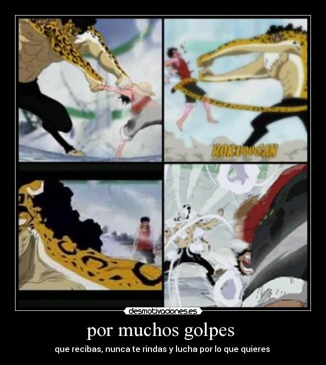 por muchos golpes  - 