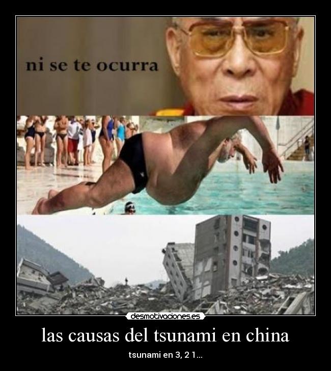 las causas del tsunami en china -
