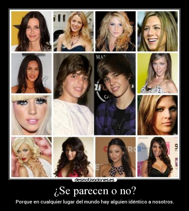 ¿Se parecen o no? -