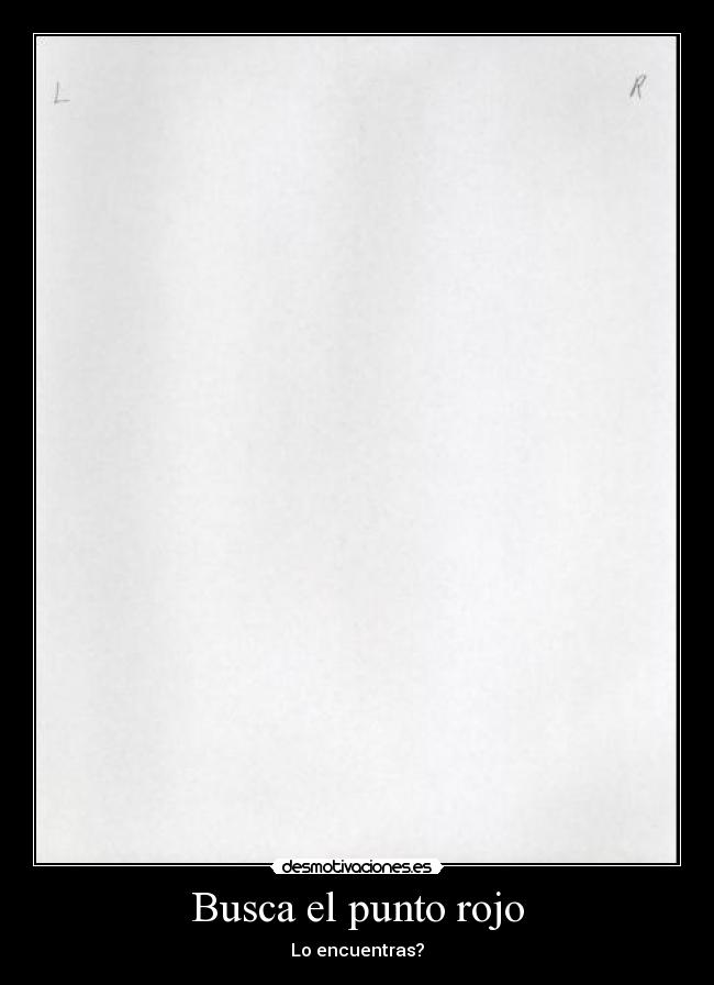 Busca el punto rojo -