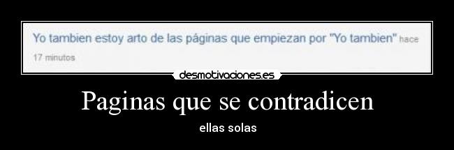 Paginas que se contradicen -