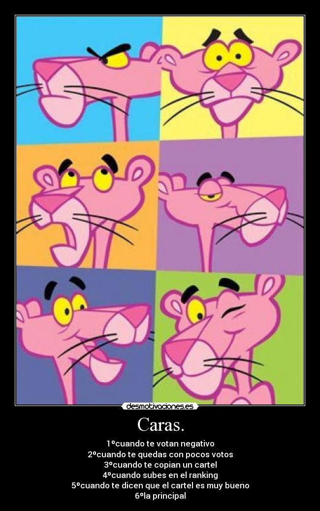 carteles panteracaras desmotivaciones