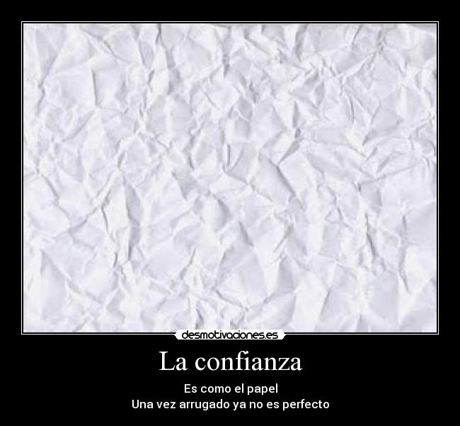 La confianza -