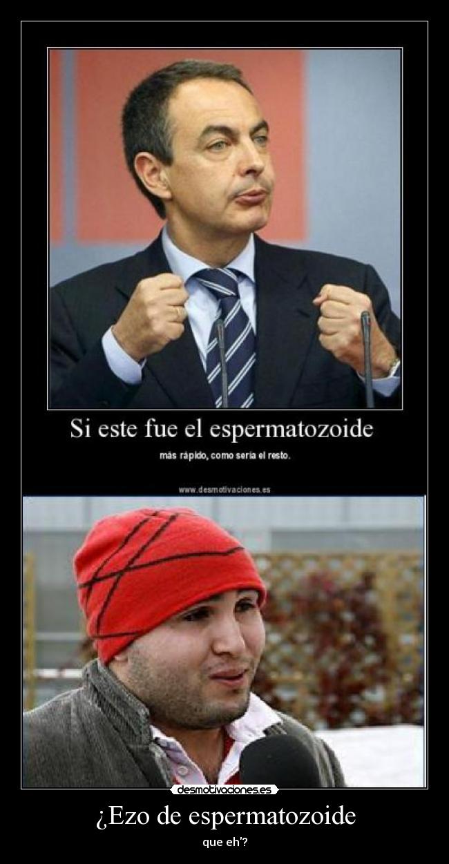 ¿Ezo de espermatozoide -