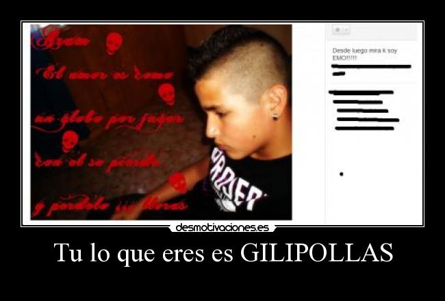 Tu lo que eres es GILIPOLLAS - 