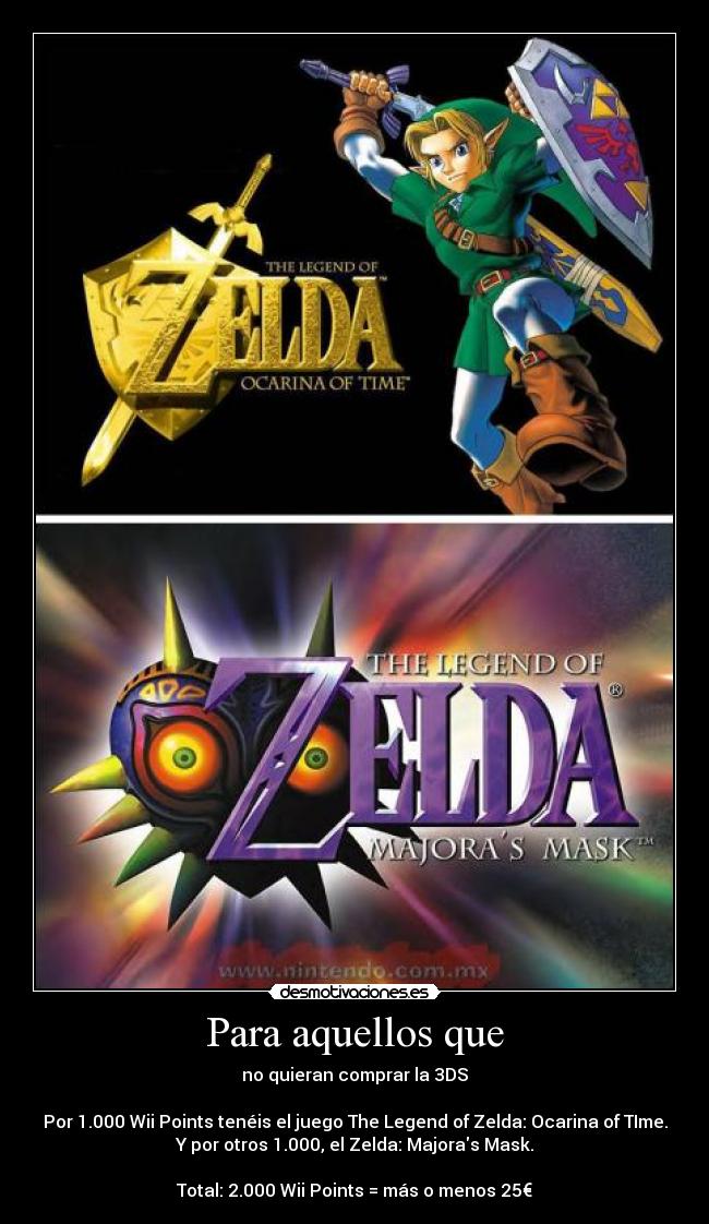 carteles ocarina time majoras mask zelda the legend zelda desmotivaciones