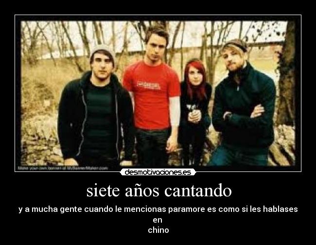 siete años cantando -