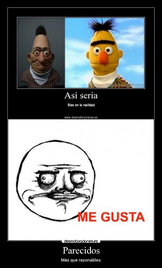 Parecidos - Más que razonables.