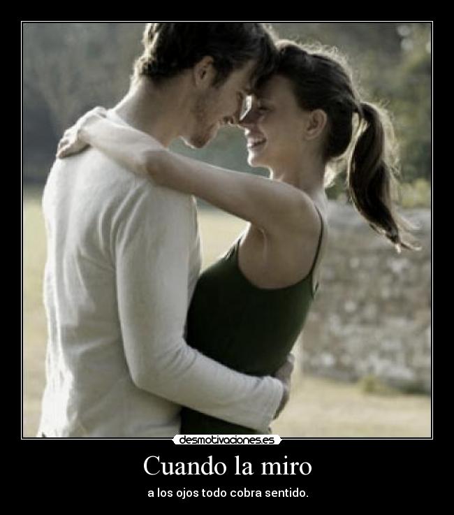 carteles pareja feliz mirar ojos sentido desmotivaciones