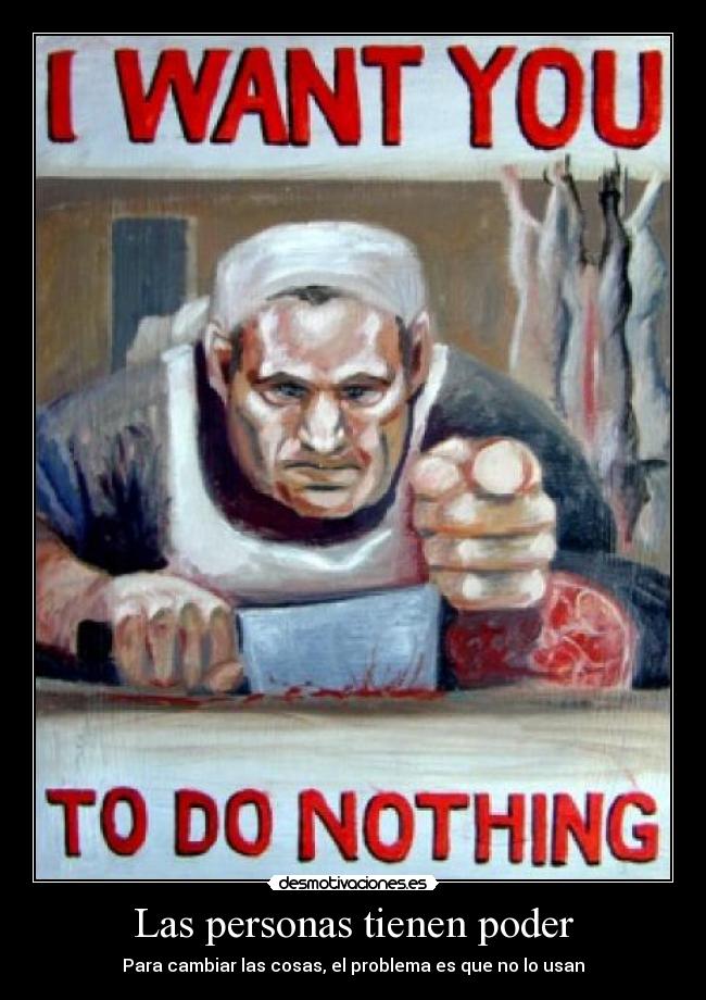 Las personas tienen poder -