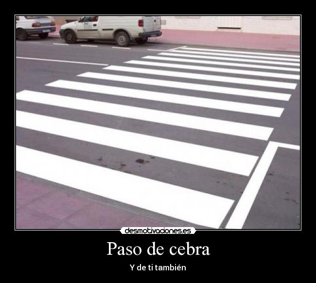 Paso de cebra - Y de ti también