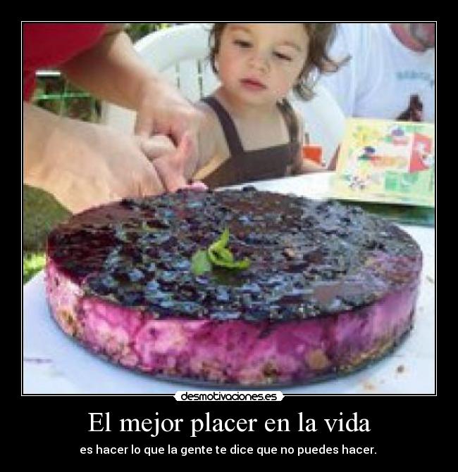 El mejor placer en la vida - es hacer lo que la gente te dice que no puedes hacer. 