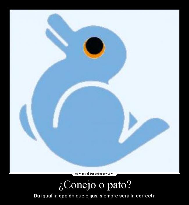 ¿Conejo o pato? -
