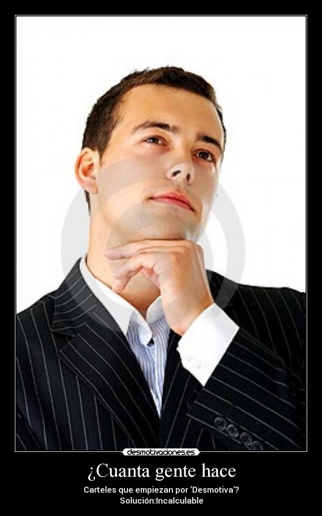 ¿Cuanta gente hace - 