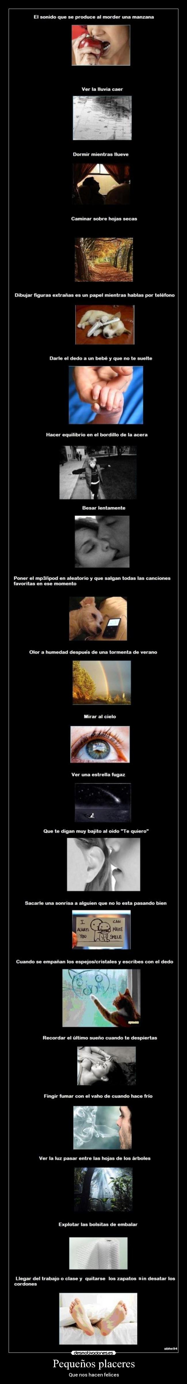 Pequeños placeres -