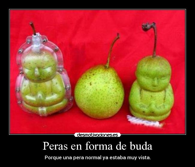 Peras en forma de buda - 