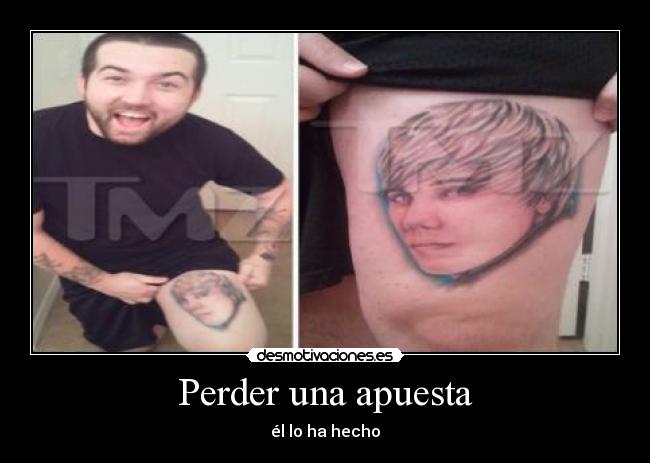 Perder una apuesta -