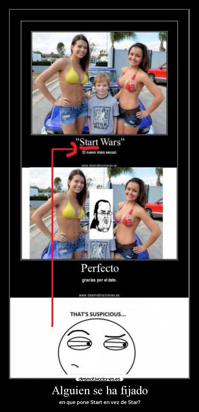 Alguien se ha fijado - en que pone Start en vez de Star?