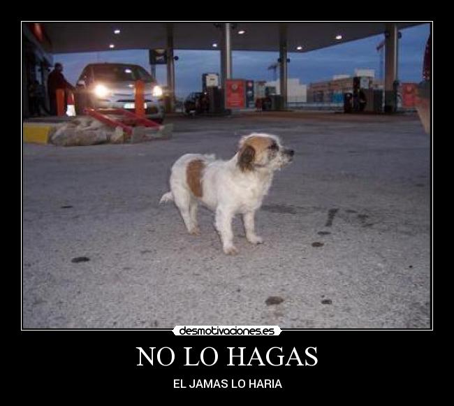 NO LO HAGAS -