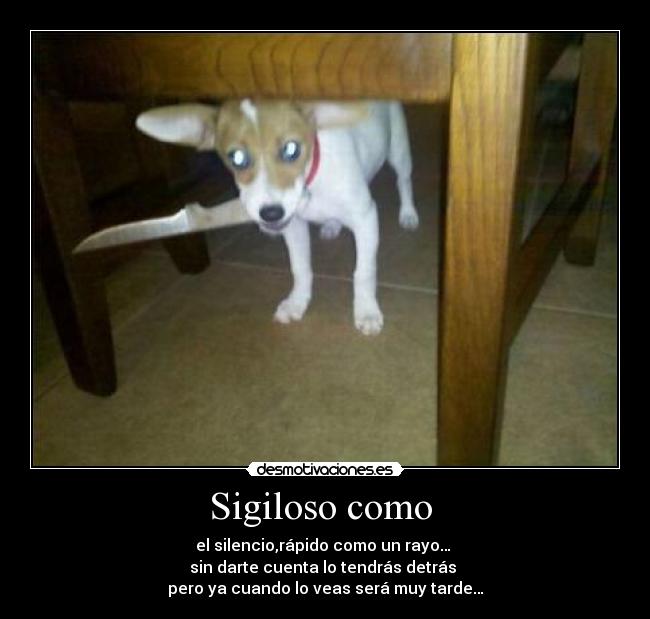 Sigiloso como -
