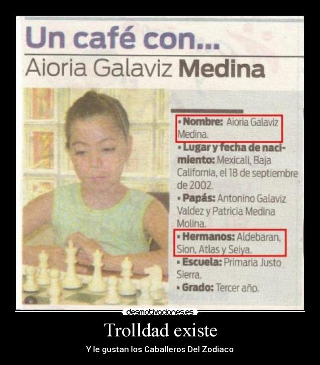 Trolldad existe - Y le gustan los Caballeros Del Zodiaco