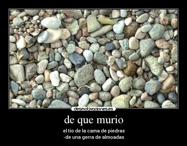 de que murio - 