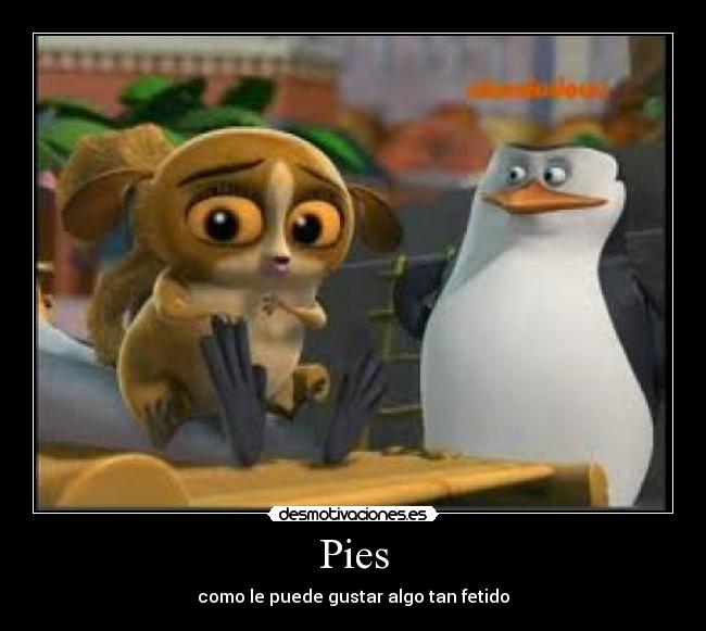 Pies - como le puede gustar algo tan fetido