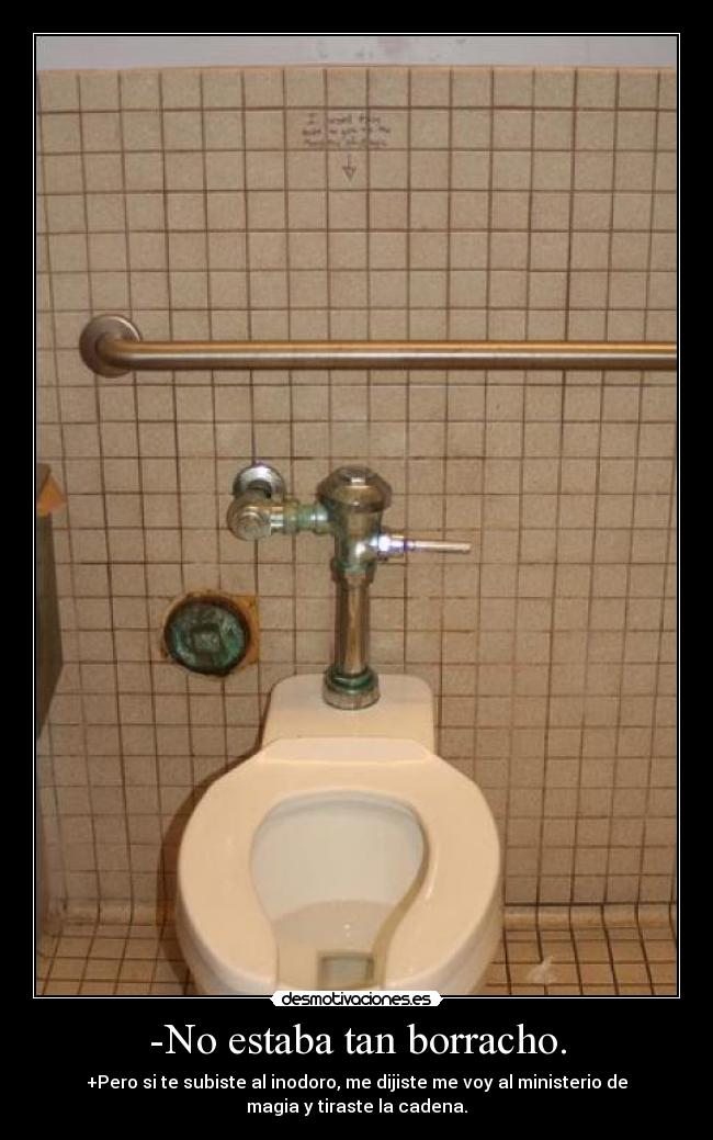 -No estaba tan borracho. -