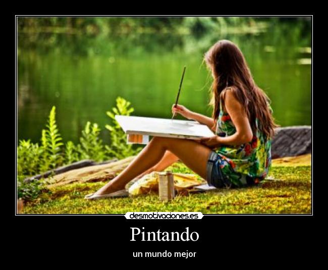 Pintando -