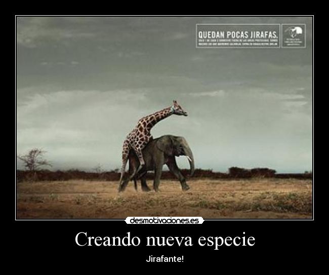 Creando nueva especie -