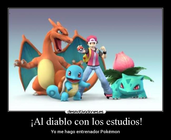 carteles diablo con los estudios desmotivaciones