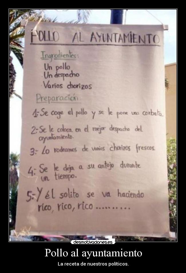 Pollo al ayuntamiento -