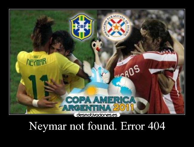 Neymar not found. Error 404 - 