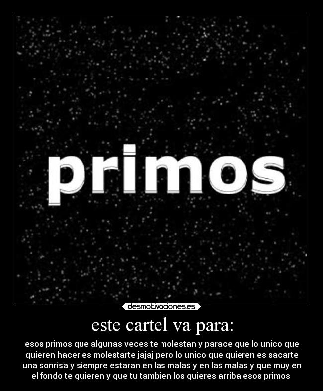 este cartel va para: - 