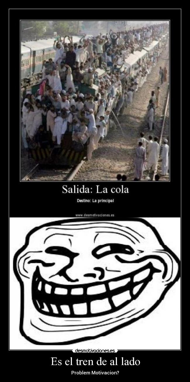 Es el tren de al lado - Problem Motivacion?
