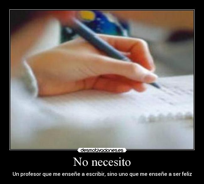 No necesito - 