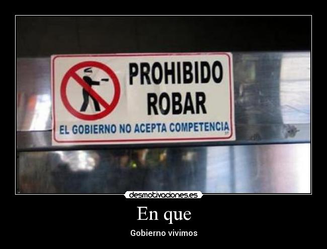 En que - Gobierno vivimos