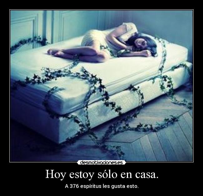 Hoy estoy sólo en casa. - A 376 espíritus les gusta esto.