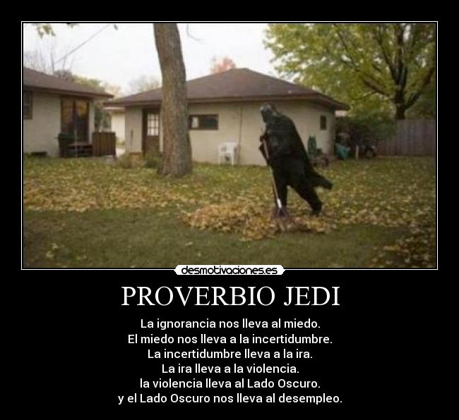 carteles proverbio jedi desmotivaciones