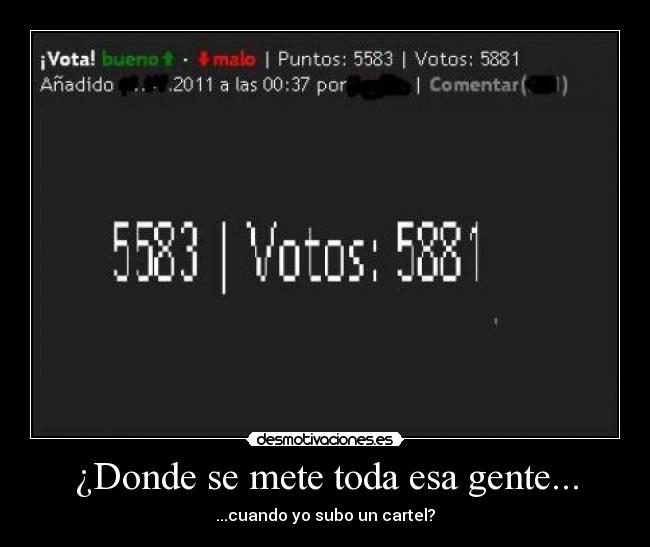 ¿Donde se mete toda esa gente... - 