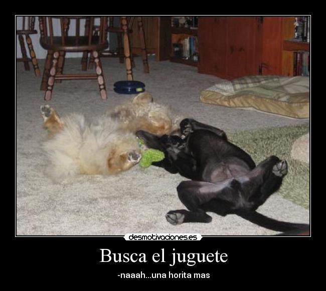 Busca el juguete - -naaah...una horita mas