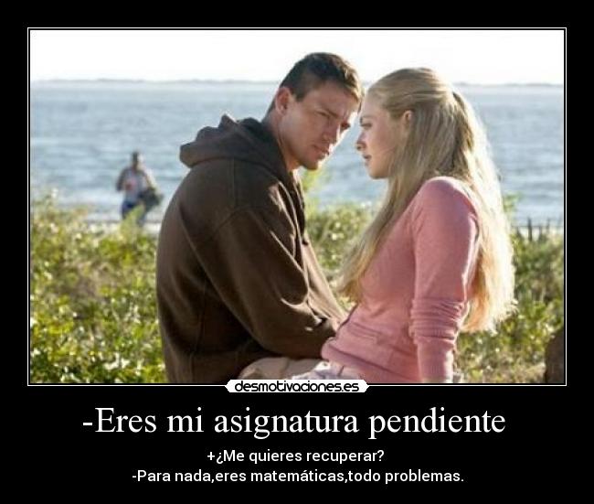 -Eres mi asignatura pendiente -