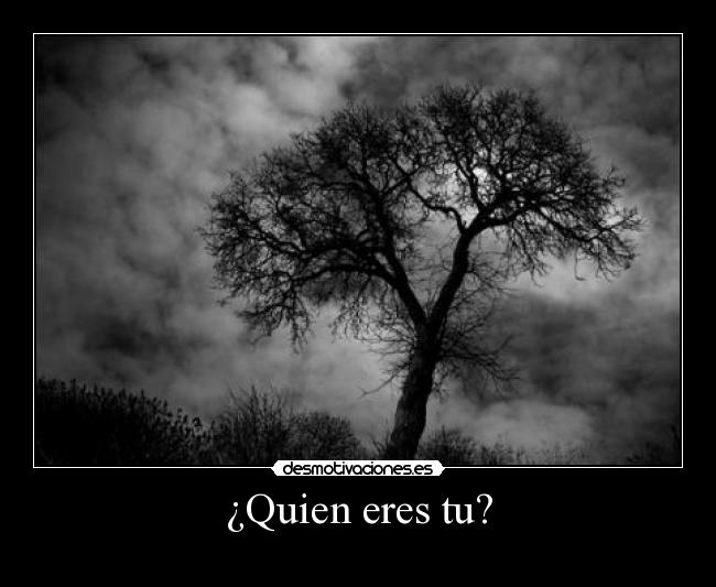 ¿Quien eres tu? -