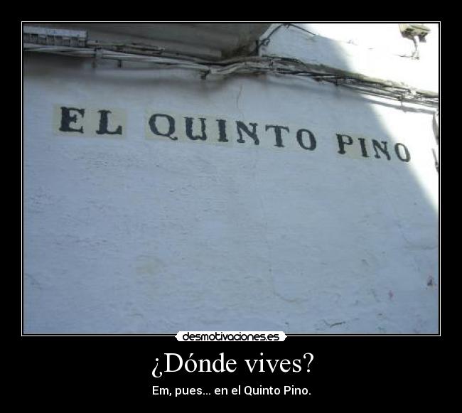 ¿Dónde vives? - 