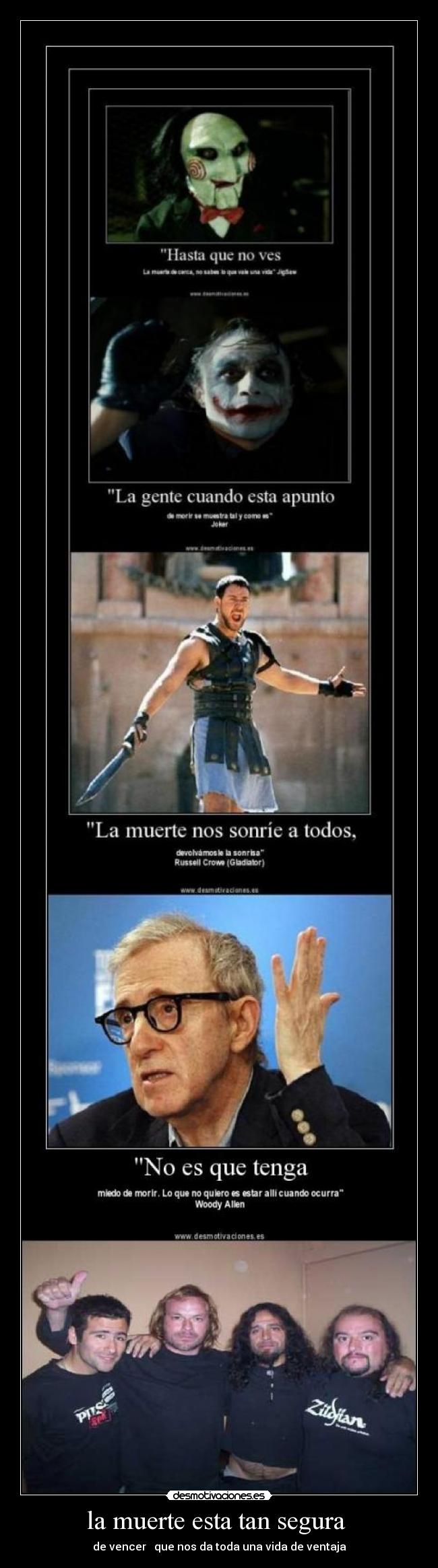 la muerte esta tan segura -
