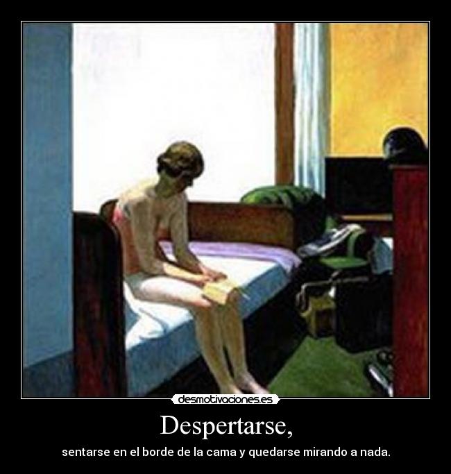 Despertarse, - 