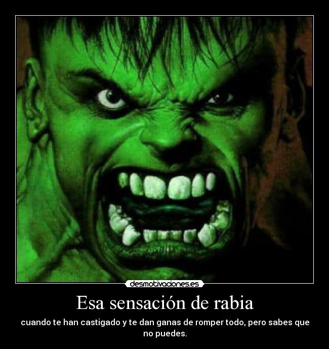 Esa sensación de rabia -